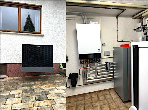 Hybridanlage: Wärmepumpe kombiniert mit Gas-Brennwertanlage - D. Handschuh Heizung Sanitär